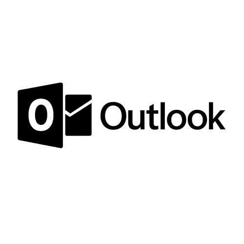 outlook logo in black and white-1